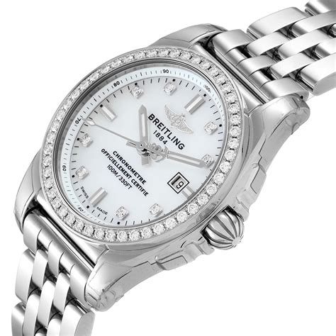 breitling galactic 29 diamond|Breitling Galactic 29 Stainless Steel / Diamond / Pearl Diamond .